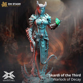 Skardi of the Third - Warlock of Decay 3D-printed model